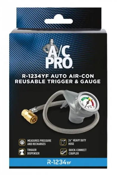 RECHARGE TRIGGER & GAUGE - R1234YF REFRIGERANT