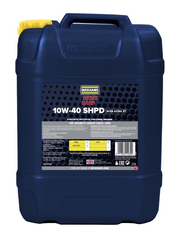 DUCKHAMS DIESEL GARD 10W-40 SHPD 20L