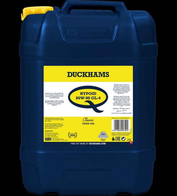 DUCKHAMS CLASSIC HYPOID 80W-90 GL-4  20L