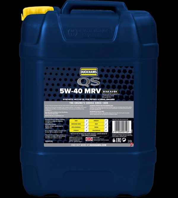 DUCKHAMS QS 5W-40 MRV 20L