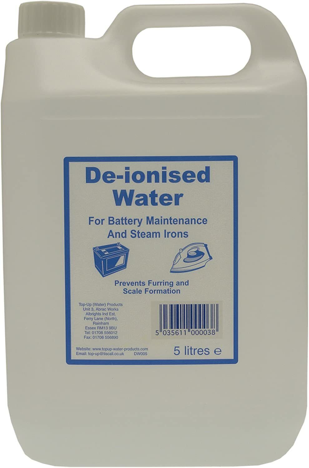 De-Ionised Water 5L