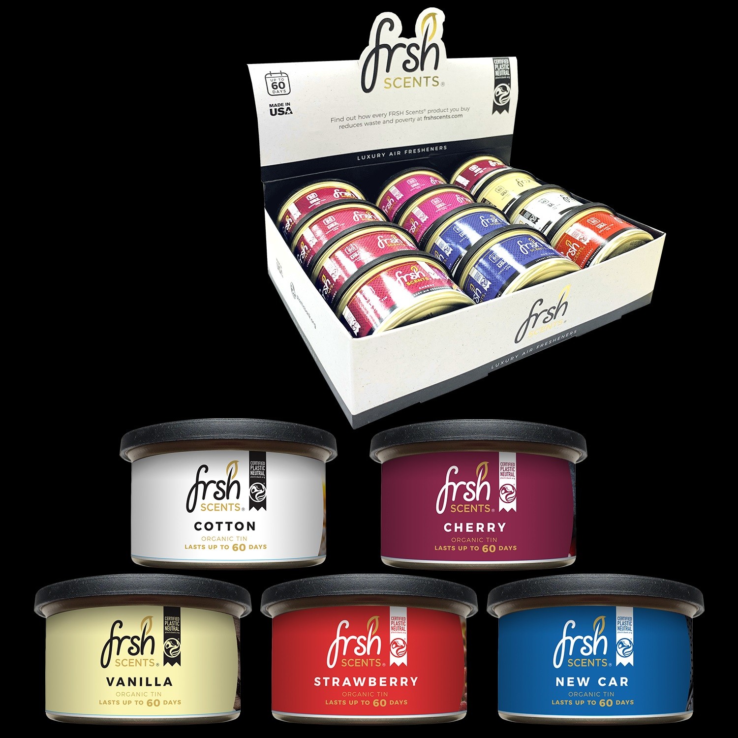 FRSH SCENTS AIR FRESHNER VARIOUS