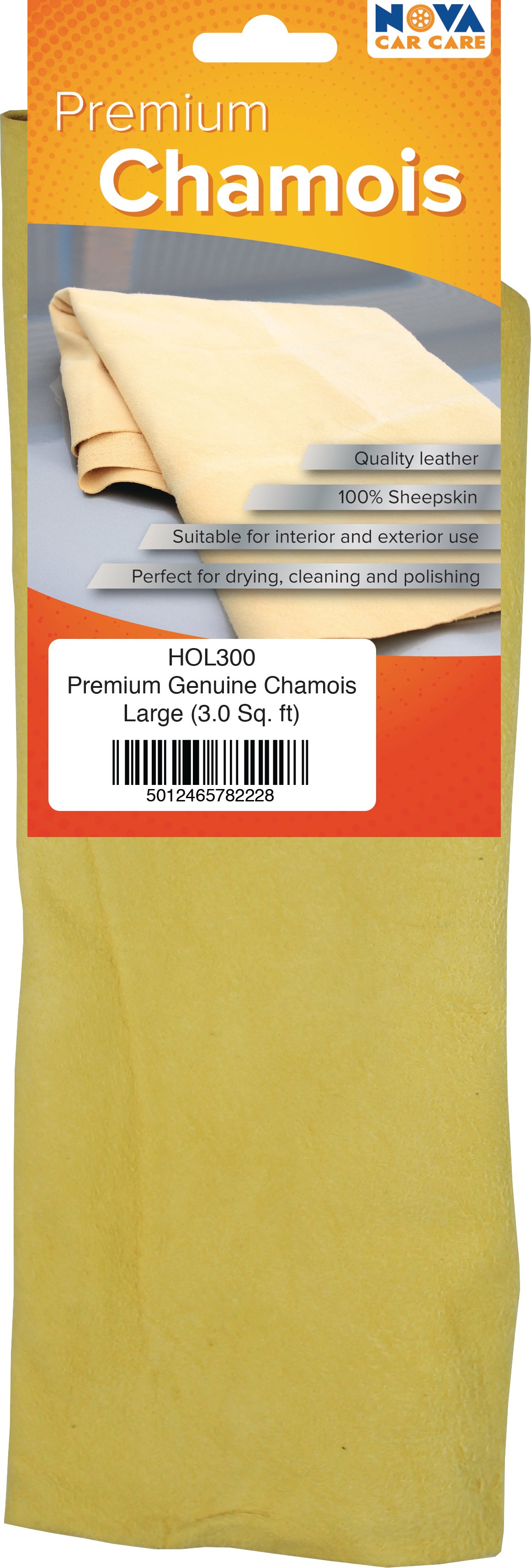 Nova Premium Genuine Chamois Leather Large