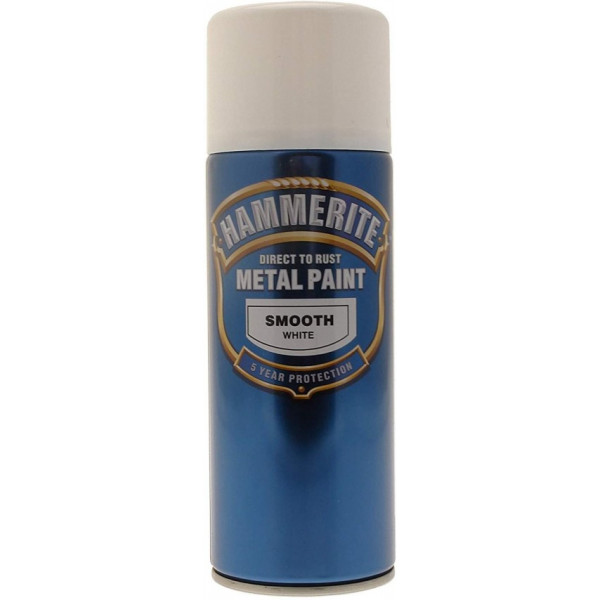SMOOTH AEROSOL METAL PAINT WHITE 400ML