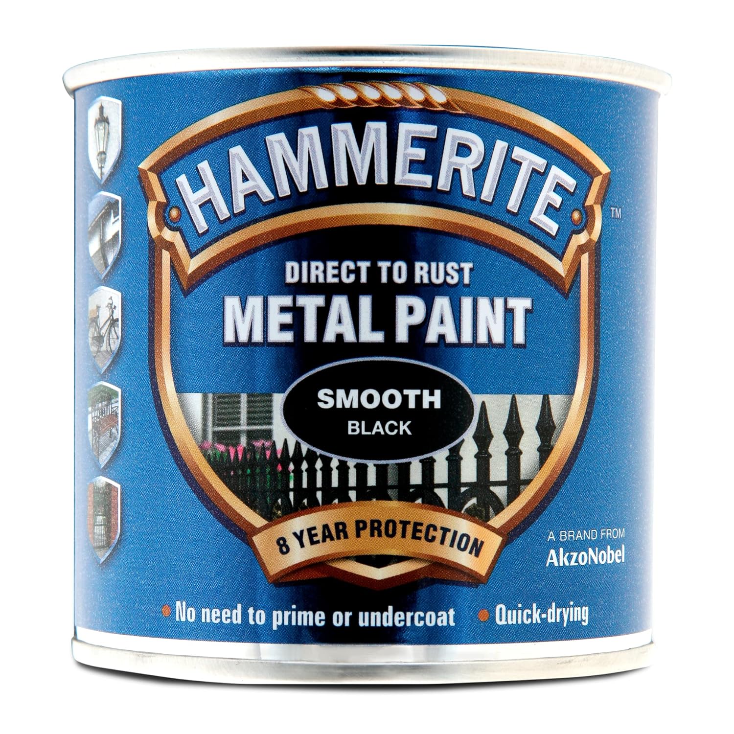 SMOOTH METAL PAINT BLACK 250ML