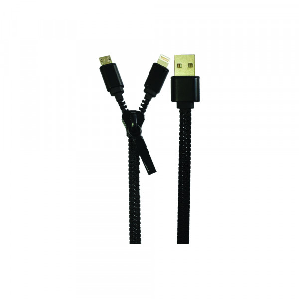 ** wsl **ZIP UP USB CABLE BLACK