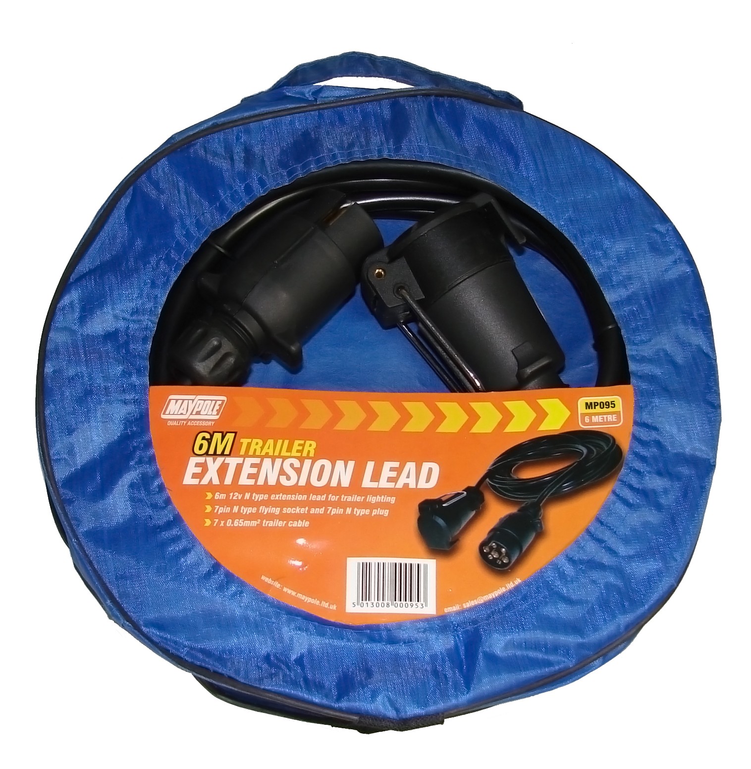 EXTENSION LEAD 6M 12N TRAILER DP