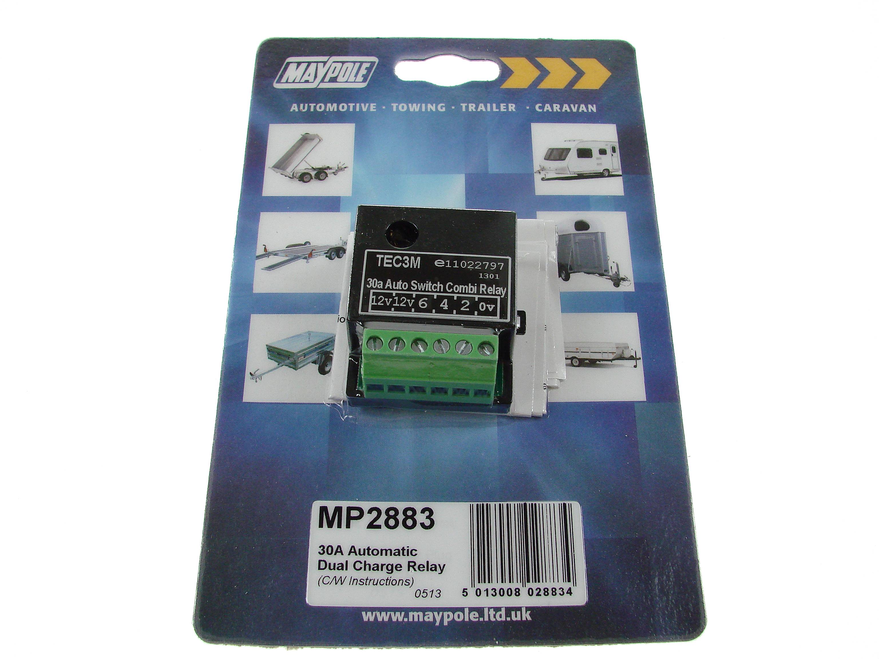 RELAY - 30A AUTOMATIC DUAL CHARGE DP