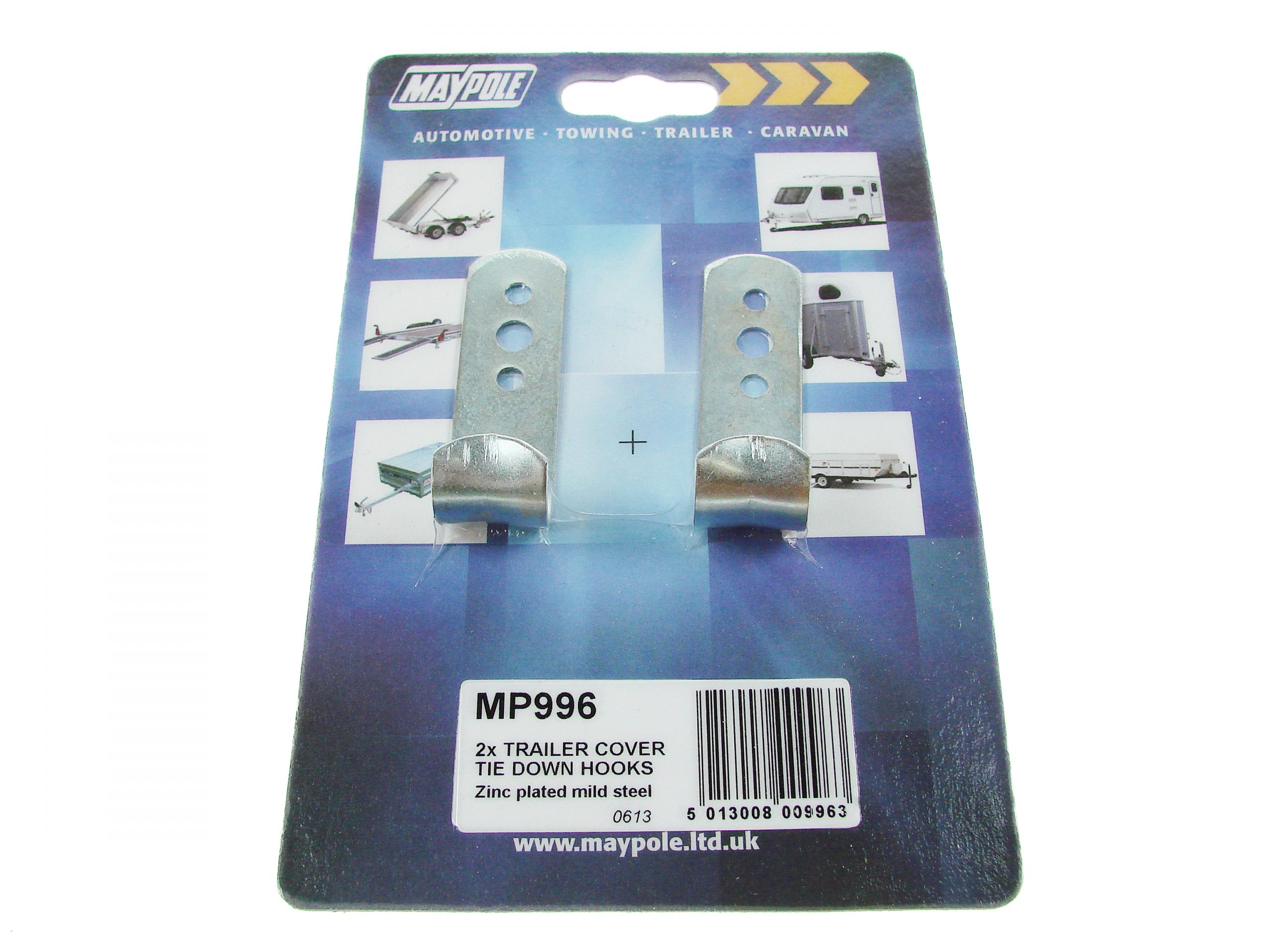 2 X STEEL TIE DOWN HOOK DP
