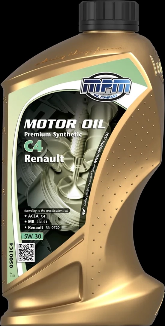 [6] MPM 5W-30 Premium Synthetic ACEA C4 Rena