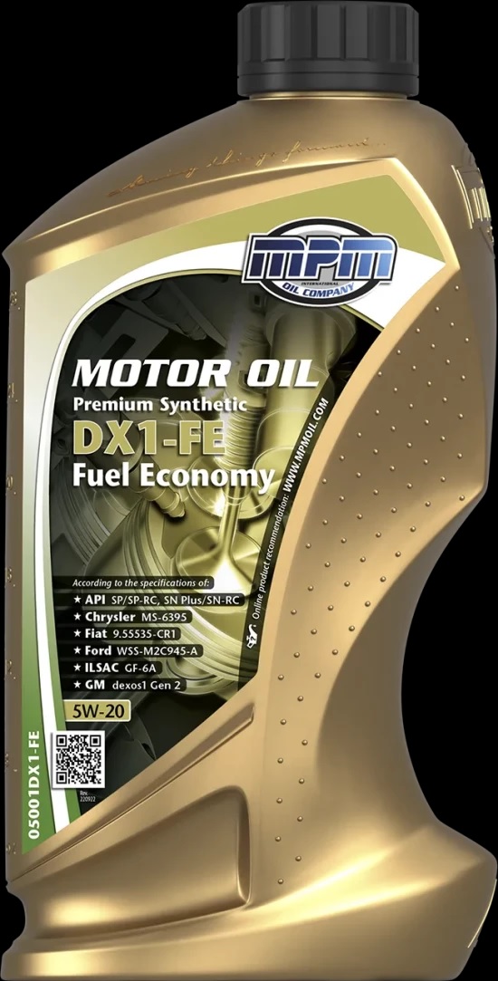[6] MPM Motor Oil 5W-20 Prem Syn  DX1 Fuel Economy