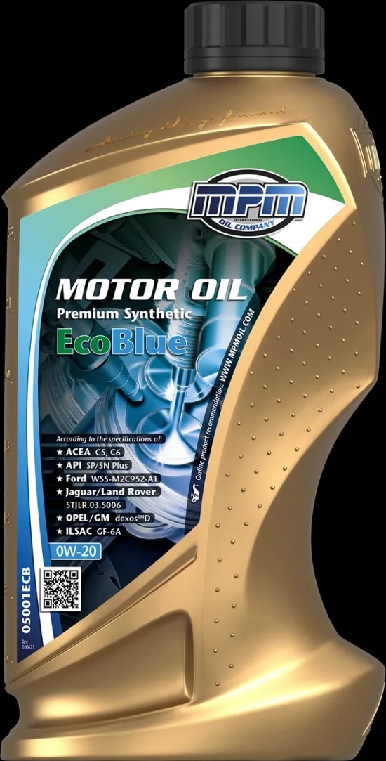 [6] MPM 0W-20 Premium Synthetic Ecoblue 1L