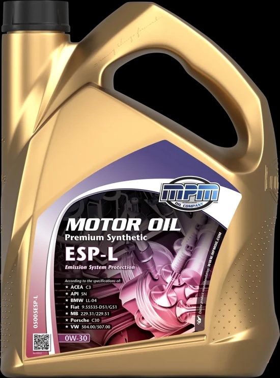 [4] MPM 0W-30 Premium Synthetic ESP-L 5L