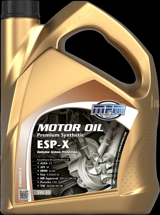 [4] MPM 5W-30 Premium Synthetic ESP-X 5L