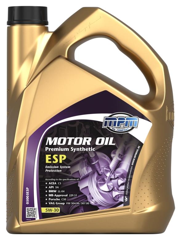 [4] MPM 5W-30 Premium Synthetic ESP 5L