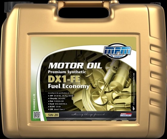 MPM Motor Oil 5W-20 Prem Syn DX1 Fuel Economy 20L