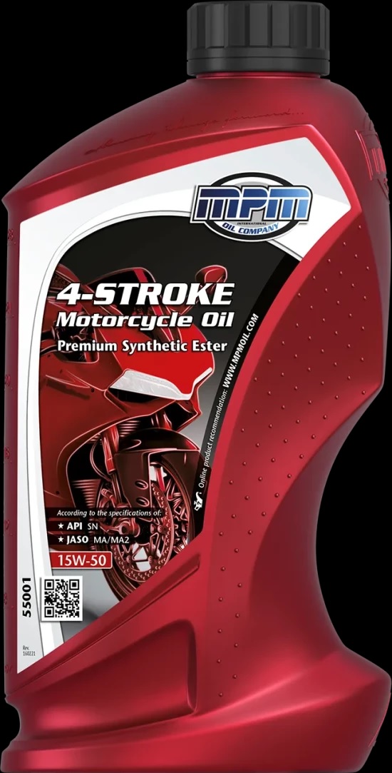 [6] MPM 4-Stroke Motorcycle Oil 15W-50 Prem Syn Esther  1L