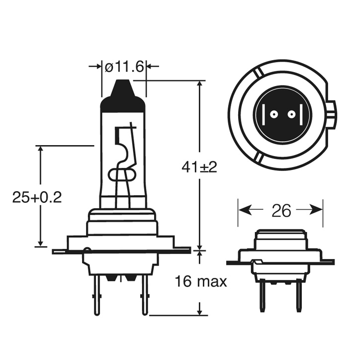 12V 55W H7 RING XENON HALOGEN HE