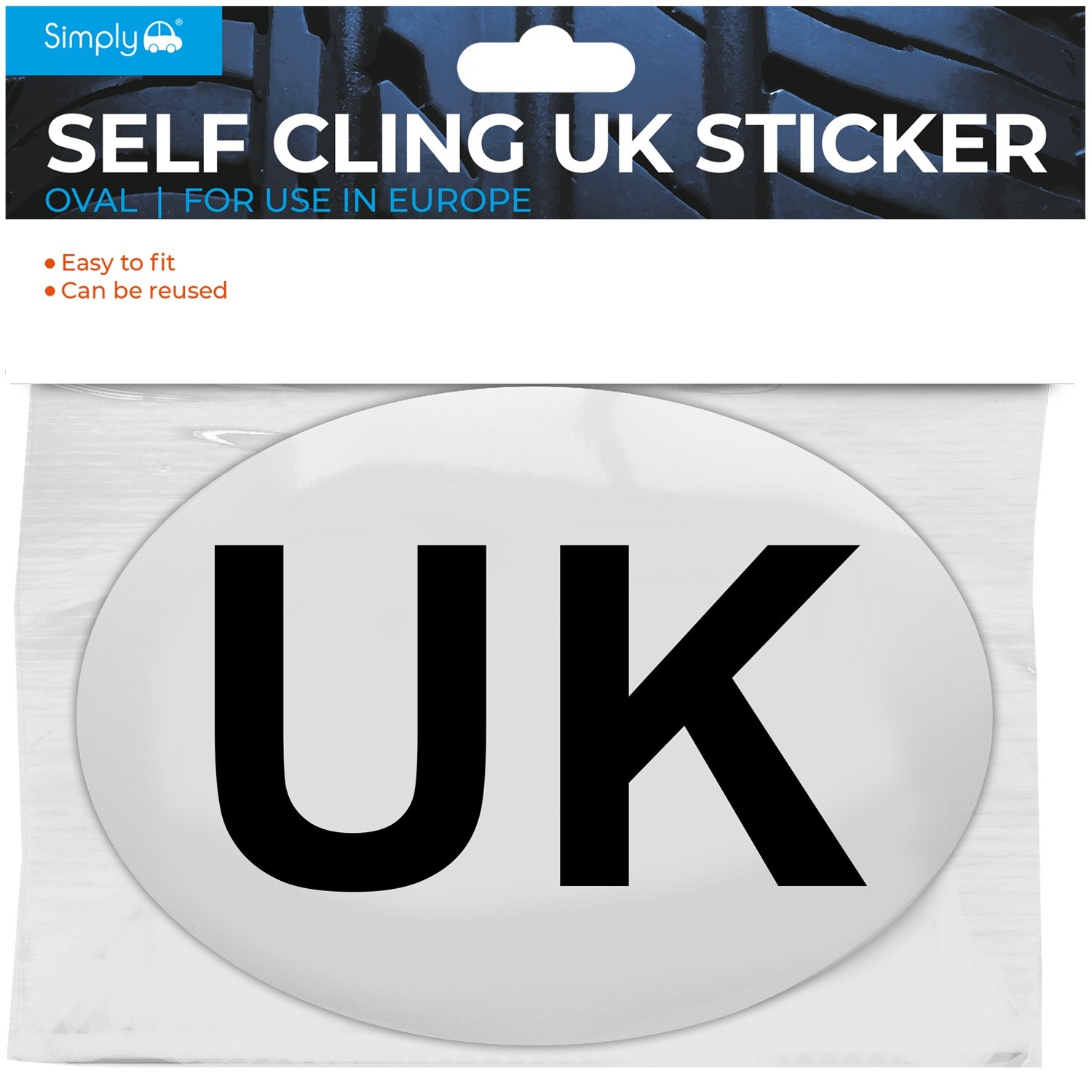 OVAL UK SELF CLING