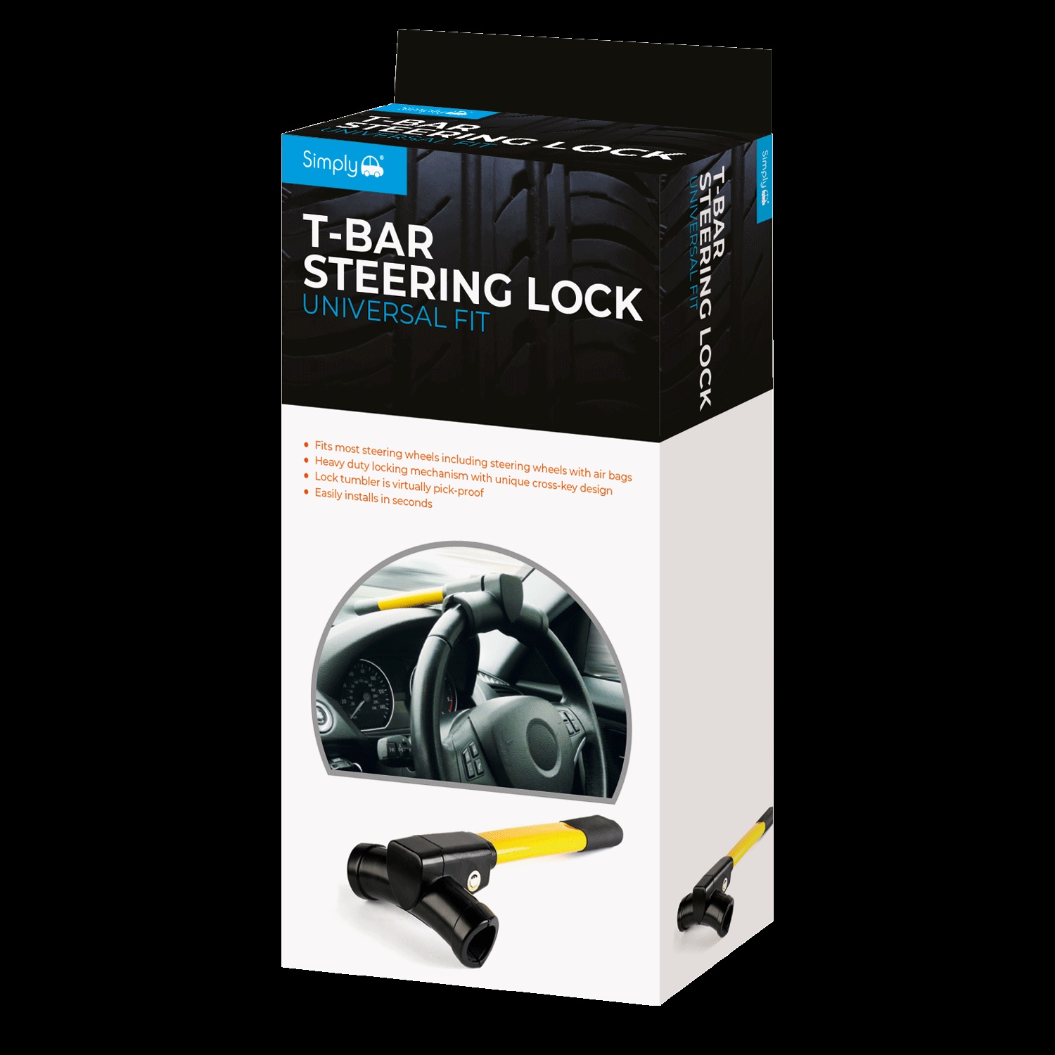 T-BAR STEERING WHEEL LOCK