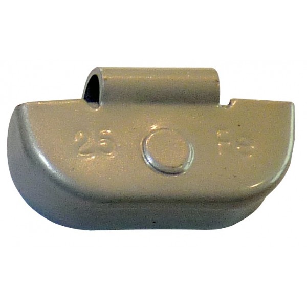 STEEL CLIP ON WEIGHT 25G X100