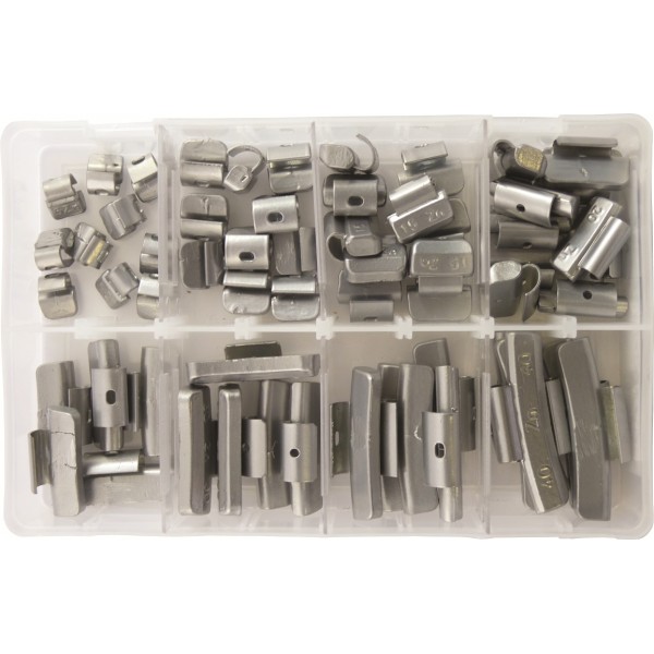 ASSORTED CLIP-ON ALLOY WHEEL WEIGHTS